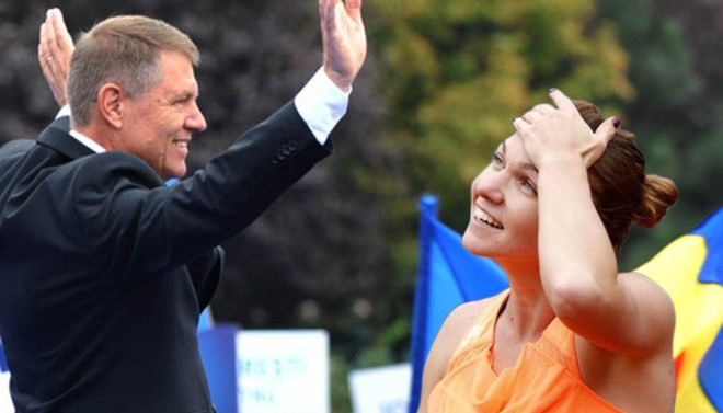 Klaus Iohannis și Simona Halep